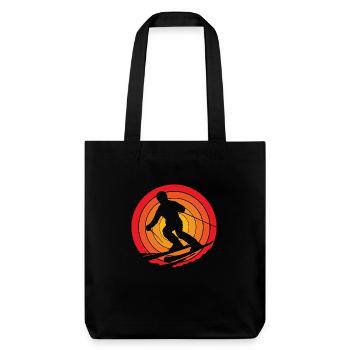 Séjour ski ski - Tote bag épais recyclé Stanley/Stella - noir - Devant