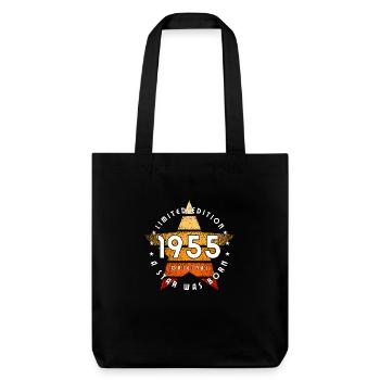 A Srar was born 1955 original limited edition - Stanley/Stella Heavyweight Recycled Tote Bag - black - Front