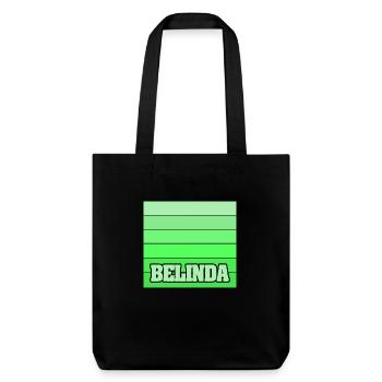 Tochter Belinda - Stanley/Stella recycelter Heavyweight Stoffbeutel - Schwarz - Vorne