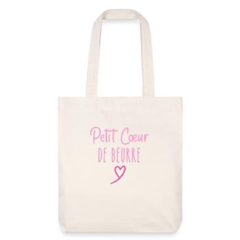 Petit cœur de beurre - Tote bag épais recyclé Stanley/Stella - blanc cassé - Devant