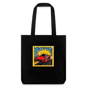 Sportwagen - Stanley/Stella recycelter Heavyweight Stoffbeutel - Schwarz - Vorne