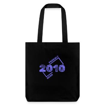 Born in 2010 - Stanley/Stella Heavyweight Recycled Tote Bag - black - Front