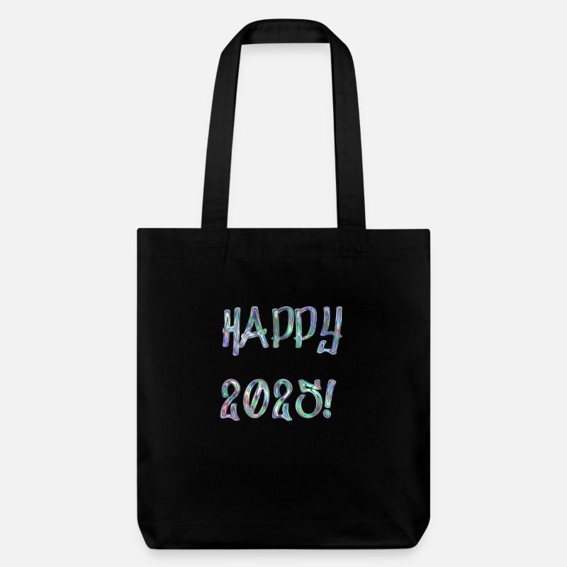 Bonne année 2025 - Tote bag épais recyclé Stanley/Stella - noir