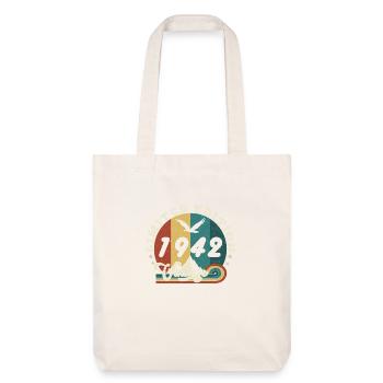 Jahrgang 1943 Retro - Bestseller - Stanley/Stella recycelter Heavyweight Stoffbeutel - Naturweiß - Vorne