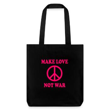 Make love not war - Tote bag épais recyclé Stanley/Stella - noir - Devant