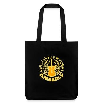 Ambré comme une guitare - Tote bag épais recyclé Stanley/Stella - noir - Devant