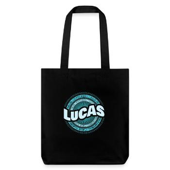 Lucas - Stanley/Stella recycelter Heavyweight Stoffbeutel - Schwarz - Vorne
