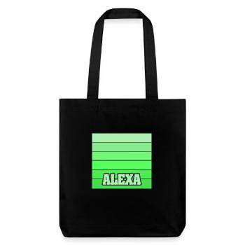 Tochter Alexa - Stanley/Stella recycelter Heavyweight Stoffbeutel - Schwarz - Vorne