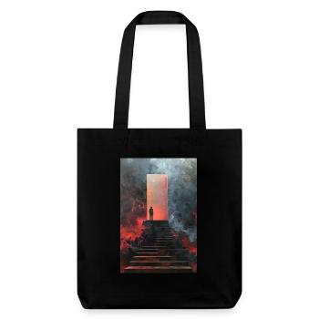 En haut des escaliers - Tote bag épais recyclé Stanley/Stella - noir - Devant