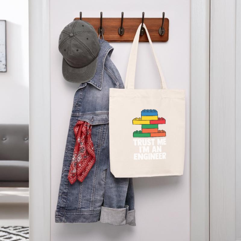 Brick Builder Brick Building Master Builder Stanley/Stella Heavyweight Recycled Tote Bag