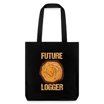 Conception du futur bûcheron - Tote bag épais recyclé Stanley/Stella - noir - Devant