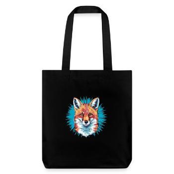 Renard - Illustration - Tote bag épais recyclé Stanley/Stella - noir - Devant