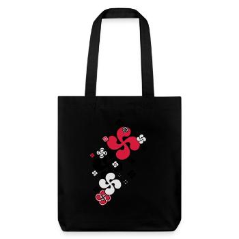 Croix Basque star - Tote bag épais recyclé Stanley/Stella - noir - Devant