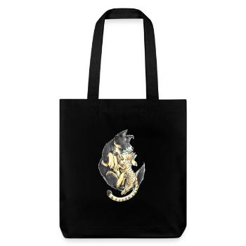 Amitié - Tote bag épais recyclé Stanley/Stella - noir - Devant