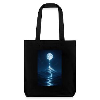 Fleuve de lumière de la lune - Tote bag épais recyclé Stanley/Stella - noir - Devant