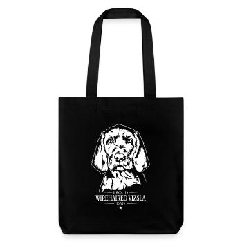 Vizsla à poil dur papa Drahthaar Vizsla wilsigns - Tote bag épais recyclé Stanley/Stella - noir - Devant