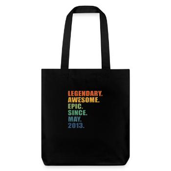 10e anniversaire, mai 2013, 10e anniversaire - Tote bag épais recyclé Stanley/Stella - noir - Devant