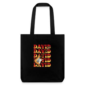 David - Stanley/Stella Heavyweight Recycled Tote Bag - black - Front