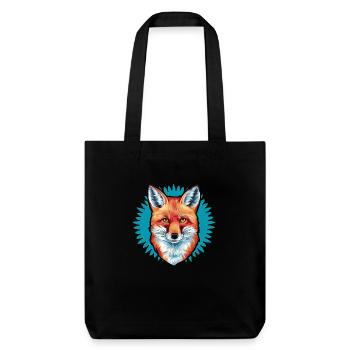 Renard - Illustration - Tote bag épais recyclé Stanley/Stella - noir - Devant