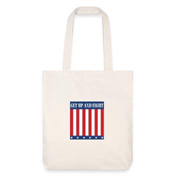 Get up and fight! - Stanley/Stella Heavyweight Recycled Tote Bag - natural white - Front