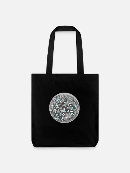 Disco Kugel - Stanley/Stella recycelter Heavyweight Stoffbeutel - Schwarz