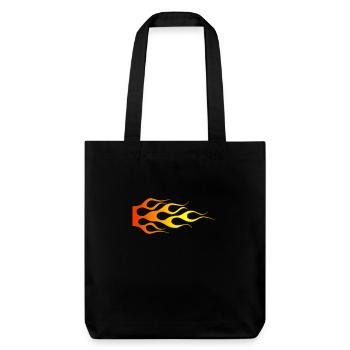 Flames - Stanley/Stella Heavyweight Recycled Tote Bag - black - Front