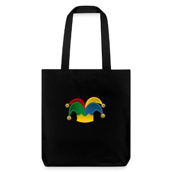 jester hat - Stanley/Stella Heavyweight Recycled Tote Bag - black - Front