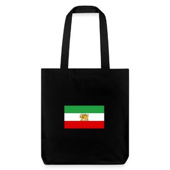 Lion and Sun Iran Flag - Stanley/Stella Heavyweight Recycled Tote Bag - black - Front