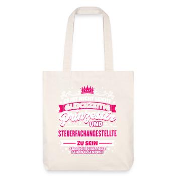 Princess and tax consultant - Stanley/Stella Heavyweight Recycled Tote Bag - natural white - Front