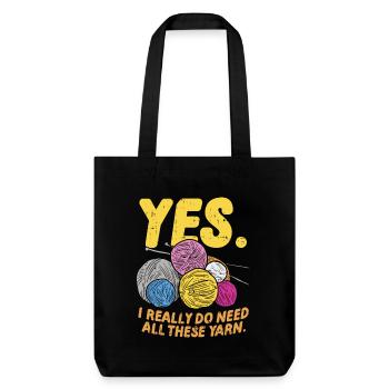 Knit - Stanley/Stella Heavyweight Recycled Tote Bag - black - Front