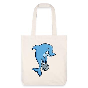 conception forte de forme physique de dauphin - Tote bag épais recyclé Stanley/Stella - blanc cassé - Devant