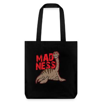Loch Ness Monster Nessi Madness - Stanley/Stella recycelter Heavyweight Stoffbeutel - Schwarz - Vorne