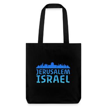 Jérusalem Israël Skyline Design - Tote bag épais recyclé Stanley/Stella - noir - Devant