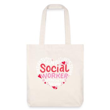 Social worker - Stanley/Stella Heavyweight Recycled Tote Bag - natural white - Front