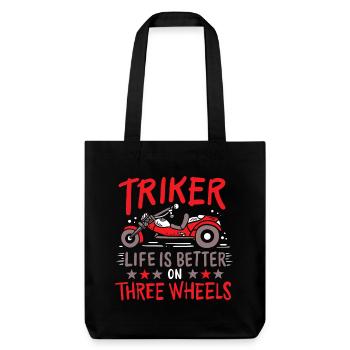 Triker Trike Tricycle - Tote bag épais recyclé Stanley/Stella - noir - Devant