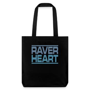 Raver rave techno - Tote bag épais recyclé Stanley/Stella - noir - Devant