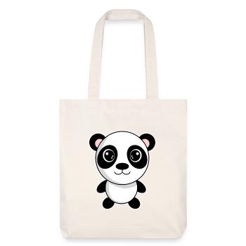 Panda - Tote bag épais recyclé Stanley/Stella - blanc cassé - Devant