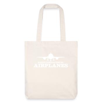 Aircraft Aviation - Stanley/Stella Heavyweight Recycled Tote Bag - natural white - Front