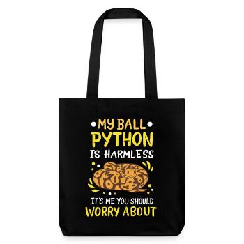 Ball Python - Stanley/Stella Heavyweight Recycled Tote Bag - black - Front