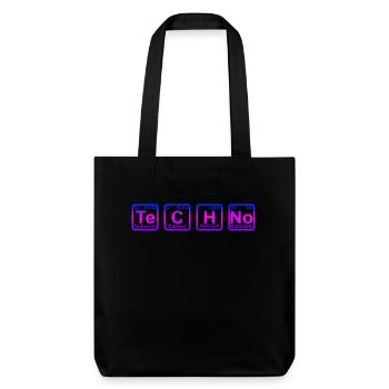 Techno Raver Party Musique - Tote bag épais recyclé Stanley/Stella - noir - Devant