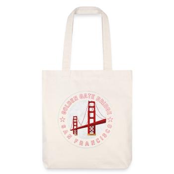Pont Golden Gate San Francisco - Tote bag épais recyclé Stanley/Stella - blanc cassé - Devant