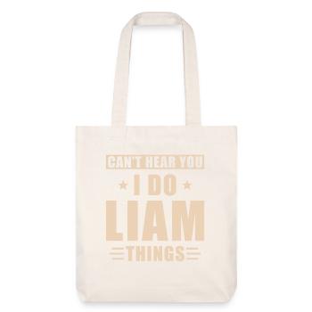 Liam things - Stanley/Stella recycelter Heavyweight Stoffbeutel - Naturweiß - Vorne