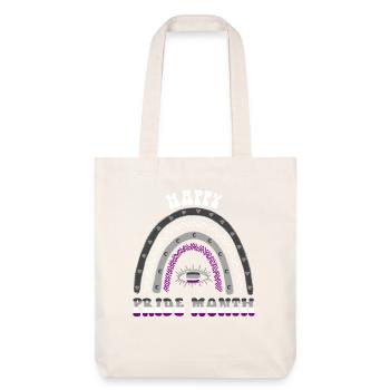 Boho Rainbow Happy Pride Mois Asexué - Tote bag épais recyclé Stanley/Stella - blanc cassé - Devant