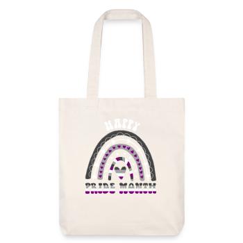 Happy Pride Month Ace Pride Regenbogen - Stanley/Stella recycelter Heavyweight Stoffbeutel - Naturweiß - Vorne