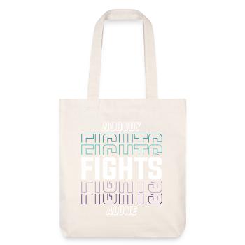 Santé mentale Personne ne se bat seul - Tote bag épais recyclé Stanley/Stella - blanc cassé - Devant