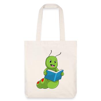 Livre de nerds chenilles - Tote bag épais recyclé Stanley/Stella - blanc cassé - Devant