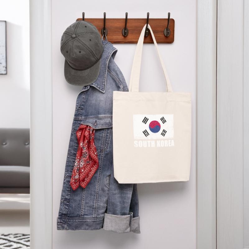 Drapeau de la Corée du Sud Grunge Drapeau de la Corée du Sud Tote bag épais recyclé Stanley/Stella