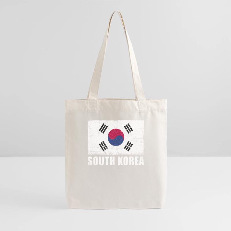 Drapeau de la Corée du Sud Grunge Drapeau de la Corée du Sud Tote bag épais recyclé Stanley/Stella