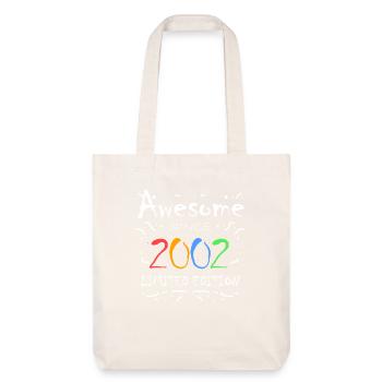 Born in 2002 - Fantastic since 2002 - Stanley/Stella Heavyweight Recycled Tote Bag - natural white - Front