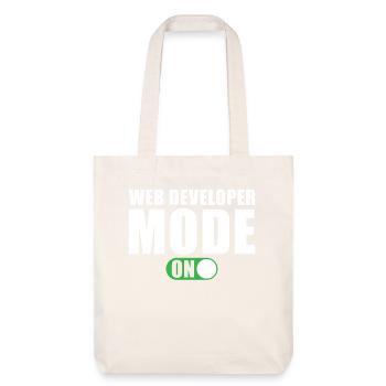 Web Developer Mode On - Stanley/Stella Heavyweight Recycled Tote Bag - natural white - Front